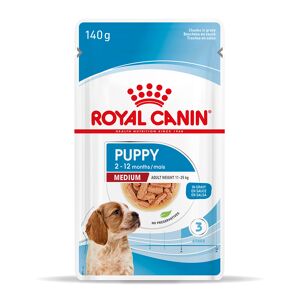 Royal Canin Size 10x140g Medium Puppy Vådfoder Royal Canin hundefoder