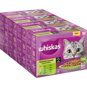 48x85g 7+ Blandet Udvalg i sauce Whiskas Senior kattemad