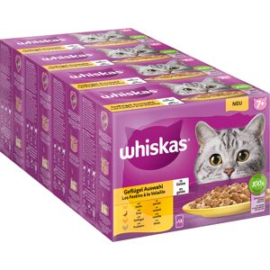 48x85g 7+ Fjerkræudvalg i gelé Whiskas Senior kattemad