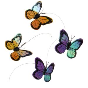 zooplus Exclusive Kattelegetøj Funny Butterfly - 4 reservesommerfugle (4 stk. = 1 sæt)