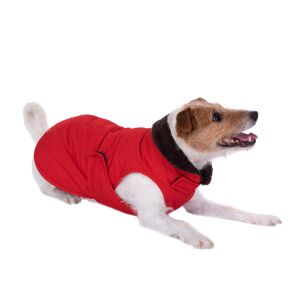 zooplus Exclusive Quiltet hundejakke 60cm ryglængde rød hundtilbehør hund