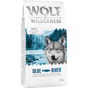 12kg Adult Blue River Laks Wolf of Wilderness hundefoder