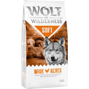 12kg Adult Soft Wide Acres Kylling Wolf of Wilderness Hundefoder