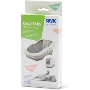 Savic Nestor kattetoilet, Lysegrå - Savic Bag it Up Litter Tray Bags - Maxi - 12 stk