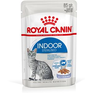 Royal Canin Indoor - Indoor Sterilised i gelé passende vådfoder (12 x 85 g)