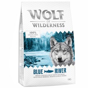 1kg Adult Blue River Laks Wolf of Wilderness hundefoder