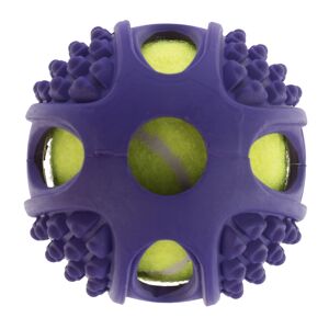 zooplus Exclusive Gummi-tennisbold 2i1 Hundelegetøj - Ø 6 cm.