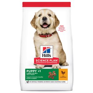 Hill's Science Plan Puppy <1 Large, kylling hundefoder - 2 x 14,5 kg