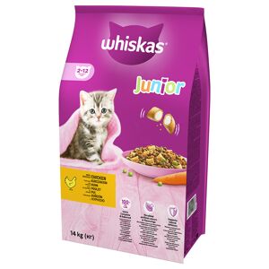 Whiskas Junior: Kitten, Kylling - Sparepakke: 2 x 14 kg