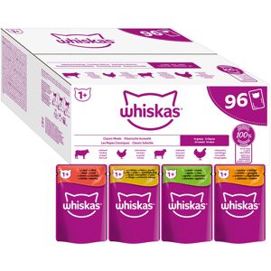 96x85g Adult Klassisk udvalg i sovs Whiskas kattemad