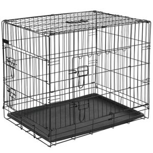 @Pet transportkasse til hund 77,5x48,5x55,5 cm metal sort 15002