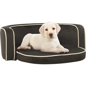 vidaXL foldbar hundesofa 73x67x26cm vaskbar hynde plys mørkegrå