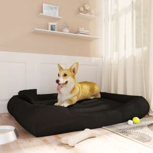 vidaXL hundeseng med puder 135x110x23 cm oxfordstof sort