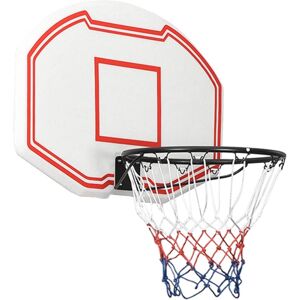 vidaXL basketballkurv med plade 90x60x2 cm polyethylen hvid