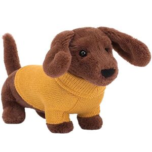 Jellycat Bamse - 24 Cm - Sweater Sausage Dog Yellow - Jellycat - Onesize - Bamse