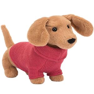 Jellycat Bamse - 24 Cm - Sweater Sausage Dog Pink - Jellycat - Onesize - Bamse