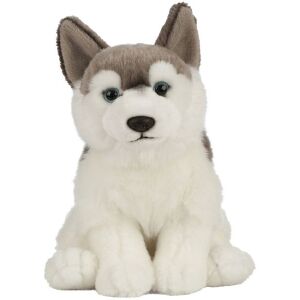 Living Nature Bamse - 24x10 Cm - Husky Hund - Grå/hvid - Living Nature - Onesize - Bamse