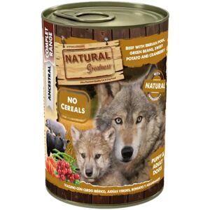 Comida Natural Greatness Perro Vacuno con Cerdo Ibérico, Judías Verdes, Boniato y Arándanos 400g - NATURAL-GREATNESS