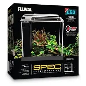 Acuario Premium Fluval Spec Nano Acuario Negro 10L  31,6cm*29,8cm*24,8cm - FLUVAL