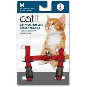 Transporte Gatos Catit Arnés Breakaway M Rojo 9,8x1,8x16,5 - CATIT