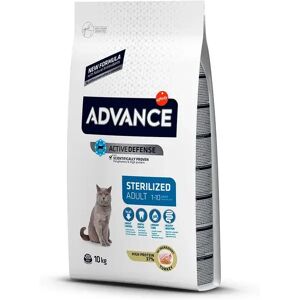 Comida Natural Gato Advance Feline Adult Sterilized Pavo 10Kg - ADVANCE