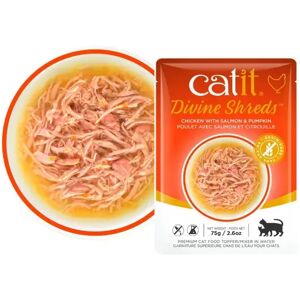 Comida Gatos Catit Divine Shreds Sopa Pollo Salmón Calabaza 75g - CATIT