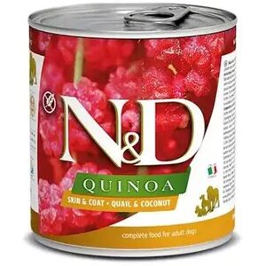 Pack lata  Natural Perro Farmina Nd Dog Quinoa Skin Coat Codorniz Caja 6X285Gr - FARMINA