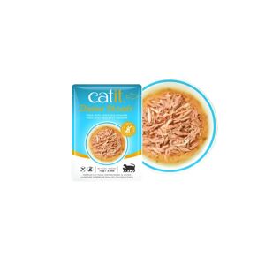 Catit Divine Shreds Sopa Atún Pollo Wakame 75g - CATIT