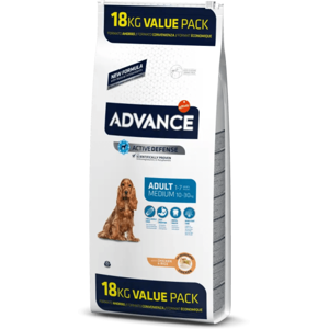 Comida Natural Perro Advance Canine Adult Med Pollo Arroz 18Kg - ADVANCE