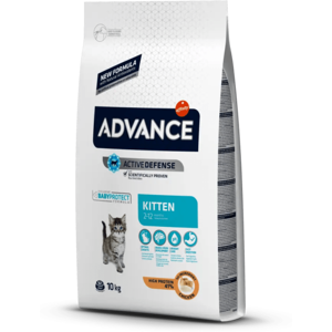 Comida Natural Gato Advance Feline Kitten Pollo Arroz 10Kg - ADVANCE