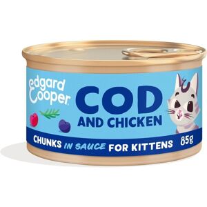 Comida Húmeda Gatos con trozos y en salsa de Bacalao y Pollo - Edgar Cooper