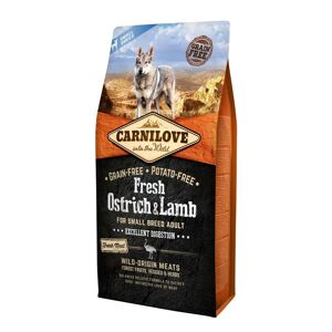 Proteinas Perro Premium Carnilove Canine Adult Small Fresh Avestruz Cordero 6Kg - CARNILOVE