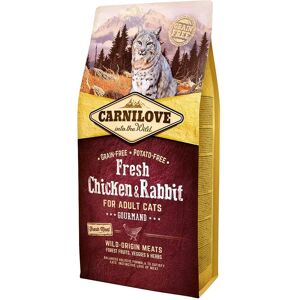 Proteinas Gato Premium Carnilove Feline Adult Fresh Pollo Conejo 6Kg - CARNILOVE