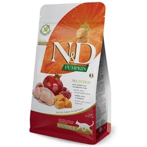 Comida Natural Gato Farmina Nd Cat Pumpkin Neutered Codorniz 5Kg - FARMINA