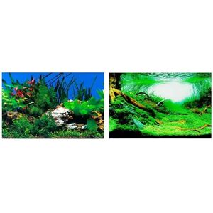 Acuarios Ferplast Fondo Acuario Imagen Doble Cara Blu 9040 60X40Cm - FERPLAST