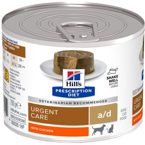 48x200g Hill's a/d Prescription Diet Urgent Care latas para perros y gatos