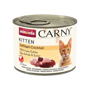 Animonda Carny 12x200g Cóctel de ave  Kitten comida húmeda para gatos