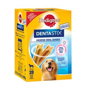 Pedigree Dentastix Snack Perros Razas Grandes Pack Mensual 28 Barritas