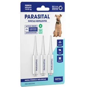 Zotal Parasital Pipetas Repelentes Perros Medianos 3 Uds