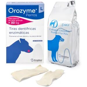 Ecuphar Orozyme Tiras Dentífricas Enzimáticas Perro L > 30 Kg 7 Uds