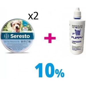 Pack Seresto -8 Kg (2 Ud) + Limpiador Auricular 125 Ml Barakaldo Vet Shop