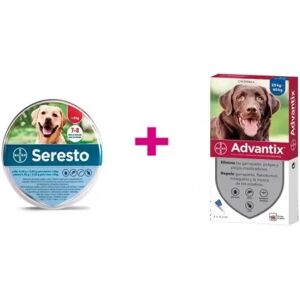 Pack Seresto + 8 Kg + Advantix +25 Kg 4 Pipetas