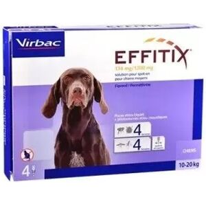 Virbac Pipetas Perros Effitix M (10 - 20 Kg) - 24 Pipetas