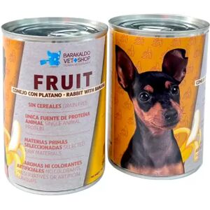 Comida Húmeda Para Perros Fruit Grain Free Conejo Con Plátano Barakaldo Vet Shop 6 X 400 Gr