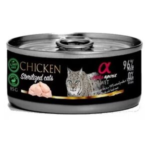 Alpha Spirit Gato Esterilizado Pollo Latas 85 Gr