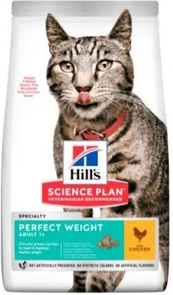 Dieta Proteinas Gato HillS Hsp Feline Adult Perfect Weight Pollo 2,5Kg - HILLS