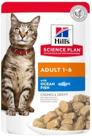 Dieta Proteinas Gato HillS Hsp Feline Adult Pescado Azul Pouch Caja 12X85Gr - HILLS