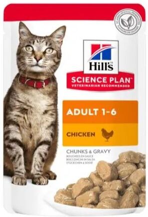 Dieta Proteinas Gato HillS Hsp Feline Adult Pollo Pouch Caja 12X85Gr - HILLS