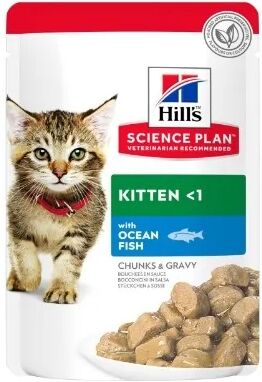 Dieta Proteinas Gato HillS Hsp Feline Kitten Pollo Pescado Azul 12X85Gr - HILLS