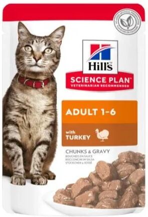 Dieta Proteinas Gato HillS Hsp Feline Sterilised Pavo Pouch Caja 12X85Gr - HILLS